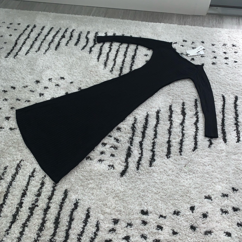 🆕 Zara Cut Out Rib Dress SIZE Medium - Picture 10 of 11